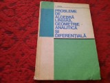 C UDRISTE PROBLEME DE ALGEBRA LINIARA,GEOMETRIE ANALITICA SI DIFERENTIALA