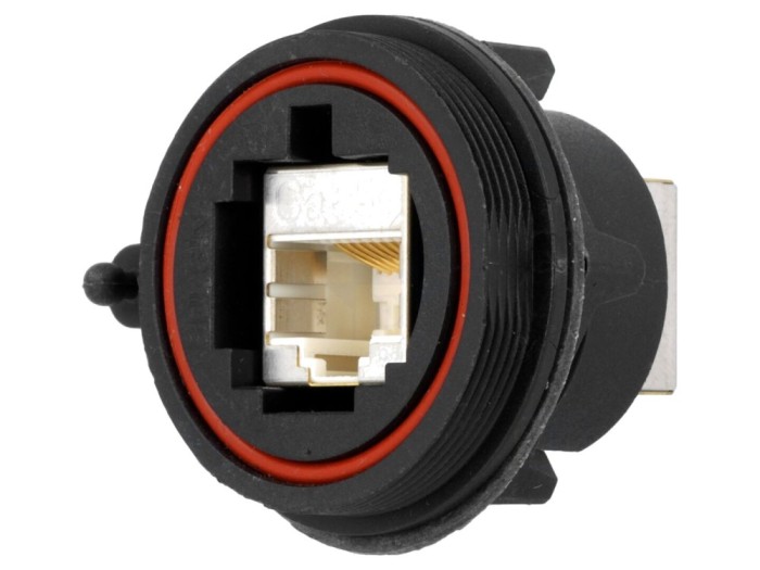 Conector Ethernet IP68 8 pini aurit