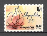 Spania.1985 Expozitia filatelica OLYMPHILEX SS.245, Nestampilat