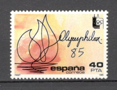 Spania.1985 Expozitia filatelica OLYMPHILEX SS.245 foto