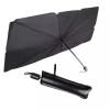 Parasolar auto tip umbrela, negru-argintiu, 135x70cm