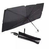 Cumpara ieftin Parasolar auto tip umbrela, ABS/Nylon/Fier, 79x145 cm, Negru, Oem