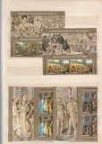 ROMANIA 2014 LP 2036 CAPODOPERE DE ARTA DIN PATRIMONIUL ROMANESC 2 SERII CU MANSETA ILUSTRATA MNH NESTAMPILATE, Nestampilat