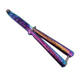 Cutit Fluture Fara Tais, Pentru Antrenament, Fade, Model Dragon, Otel, 23 cm