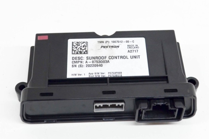 Modul de control trapa TESLA MODEL S 2017 OEM: 20220940,A-0753G03A,1007512-00-C 14335967