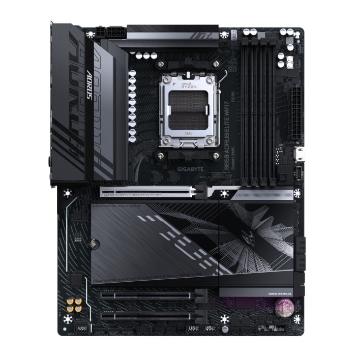 Placa de baza GIGABYTE B850 AORUS ELITE WIFI7, AM5, DDR5, Wi-Fi, BT, ATX, Negru &quot;B850 A ELITE WF7&quot;