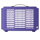 Cumpara ieftin Lampa anti-tantari, montare pe perete, incarcare USB, din plastic, ecologica, albastru