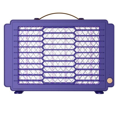 Lampa anti-tantari, montare pe perete, incarcare USB, din plastic, ecologica, albastru foto