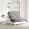 vidaXL Canapea futon cu saltea, alb, 100x206x11 cm, lemn masiv de pin 846767