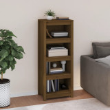 Cumpara ieftin Bibliotecă, maro miere, 50x35x125,5 cm, lemn masiv de pin