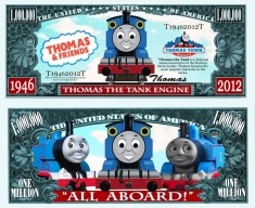 !!! SUA = FANTASY NOTE (TJ6) = DESENE ANIMATE : THOMAS LOCOMOTIVA - 2012 - UNC