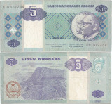 2010 ( V ) , 5 kwanzas ( P-144b ) - Angola