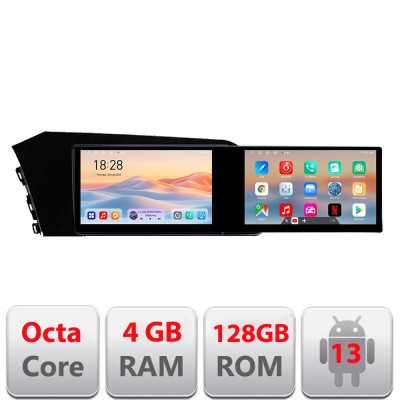 Navigatie Hyundai Elantra 2021- Kit-elantra2021 Edotec 2 ecrane 8 core 4+128 21.6 inch Incell android Wifi 5Ghz gps internet CarStore Technology foto