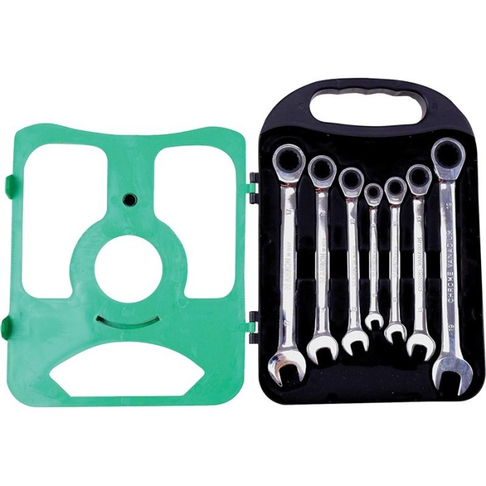 Set trusa 7 chei combinate cu clichet CR-V 8-19 mm HB511307