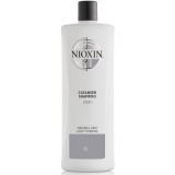 Sampon impotriva caderii parului Nioxin System 1 pentru par natural, 1000 ml