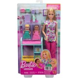 Set de joaca cu papusa, Barbie, Careers Baby Doctor, JMK12