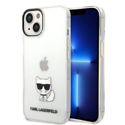 Husa iPhone 14 Plus / iPhone 15 Plus - Karl Lagerfeld Hardcase (KLHCP14MCTTR) - Choupette Body foto