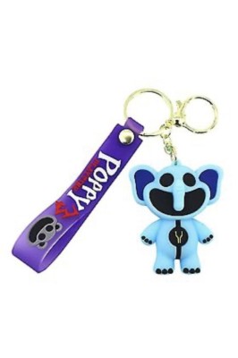 Breloc Smiling Critters, Bubba Bubbaphant, Albastru, 8cm foto