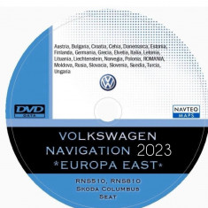 VW Dvd Harti navigatie Volkswagen RNS 510 VW Passat CC Tiguan GPS EUROPA 2023