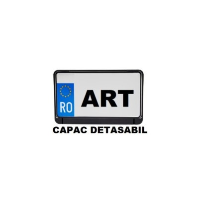 Suport numar inmatriculate Moto cu capac detasabil in fata 25x15cm foto