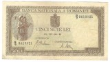 Bancnota 500 lei 1941 - Romania