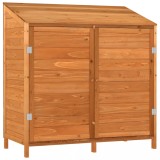 Sopron de gradina, maro, 102x52x112 cm, lemn masiv de brad