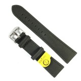 Curea ceas Morellato Piele Nubuk Negru 20mm 22mm Material Bio Finisaj Mat Catarama Argintie