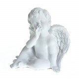 Statueta ingeras alb 13 cm