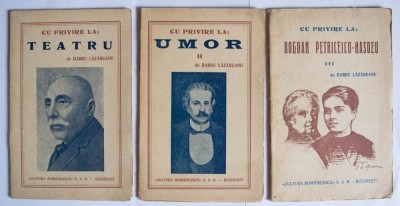 Barbu Lăzăreanu - Cu privire la: Teatru; Umor (II); B. P. Hașdeu (III) (3 vol.) foto