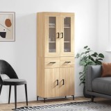 vidaXL Dulap &icirc;nalt, stejar sonoma, 69,5x34x180 cm, lemn compozit