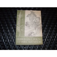 Limba Si Stilul Poeziei Lui Vasile Alecsandri - Florin D. Popescu , 21166