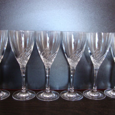 SET / SERVCIU 6 PAHARE VIN DIN CRISTAL