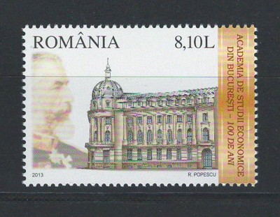 Romania 2013 - LP 1974 nestampilat - 100 ani Academia de Studii Economice foto