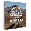 Tablou mesaj motivational pentru idei, albastru, maro 1163 Tablou canvas pe panza CU RAMA 80x80 cm