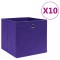 Gossi cutii de depozitare 10 buc. violet, 28x28x28 cm, textil netesut