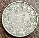 C50 - Moneda foarte veche - Surinam - 25 cent - 1976