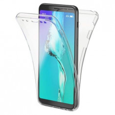 Husa Full TPU 360° (fata + spate) pentru Samsung Galaxy A8 (2018), Transparent