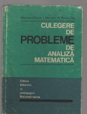 C8317 CULEGERE DE PROBLEME DE ANALIZA MATEMATICA DE MARIANA CRAIU
