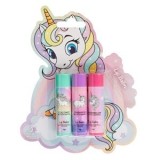 Set Balsam de Buze Unicorn, 3 Arome, 3 x 4g, Multicolor, CMCLASS
