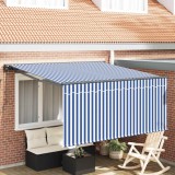 Cumpara ieftin Pergola Manuala 3,5 x 2,5 m Dungi albastre si albe