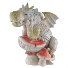 Statueta pentru exterior Gradina magica - Dragonel Ganditor 24cm