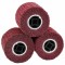vidaXL Role de șlefuire 3 pcs Roșu 12 x 12 x 10 cm fibră sintetică