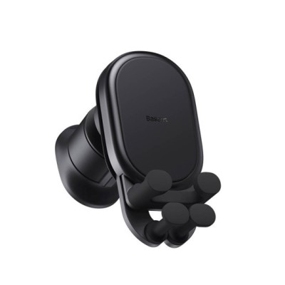 Suport pentru Grila de Ventilatie cu Incarcator Inductiv - Baseus Pro (SUWX030001) - Black foto