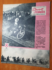 sport si tehnica august 1968-mondialul de planorism,dacia 1100,raliul romaniei foto