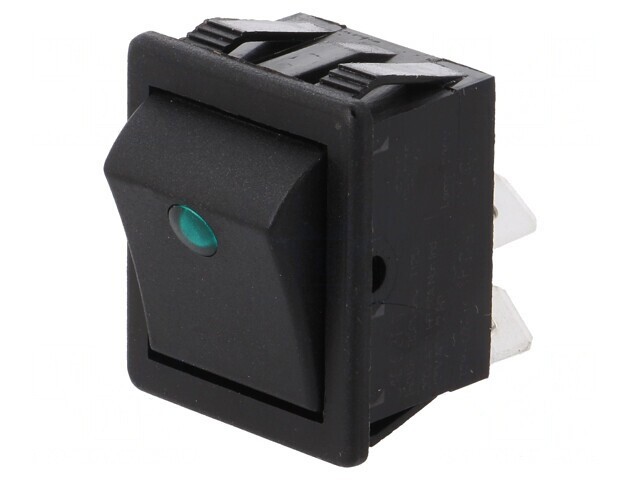 Intrerupator Rocker DPST ON-OFF 16A 250V Negru