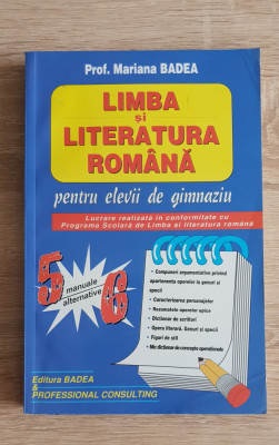 Limba și literatura rom&amp;acirc;nă pentru elevii de gimnaziu, clasele V-VI-Mariana Badea foto