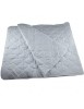 Protectie saltea bumbac cu elastic la colturi, 90x200 cm, umplutura fibre poliester, 150 g/m&sup2;, lavabila la 90&deg;C, alb