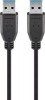 Cablu USB 3.0 5m USB A tata - USB A tata SuperSpeed 5Gbit/s negru Goobay