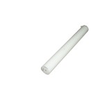 Bara poliamida PA6 alba, diametru exterior 120 mm, lungime 1000 mm, greutate 14.4 Kg