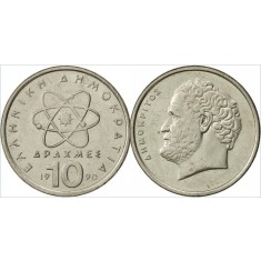 Grecia 1984 - 10 drachma, circulata